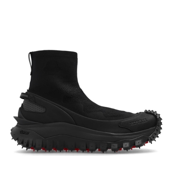 MONCLER TRAIL GRIP LUNAROVE LOW-TOP SNEAKERS. SIZE 36 IT (6 US). COLOR: BLACK. - Picture 1 of 16